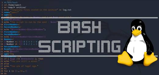 Chapter 12 – Bash Scripting